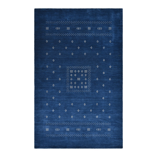 Solo Rugs Simi Southwestern Area Rug in Sapphire/White & Reviews Perigold